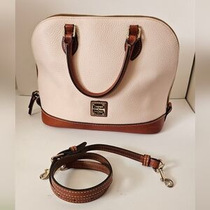 DOONEY AND BOURKE Pebble Grain Zip Zip Satchel - Oyster